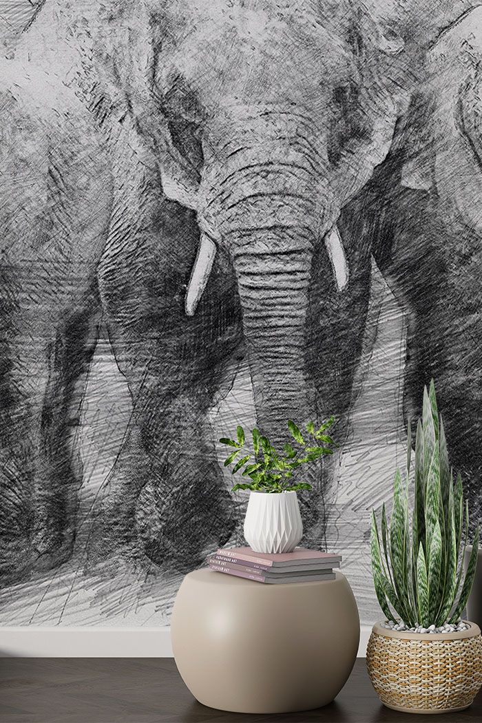 elephant-sketch-wallpaper-tall-view