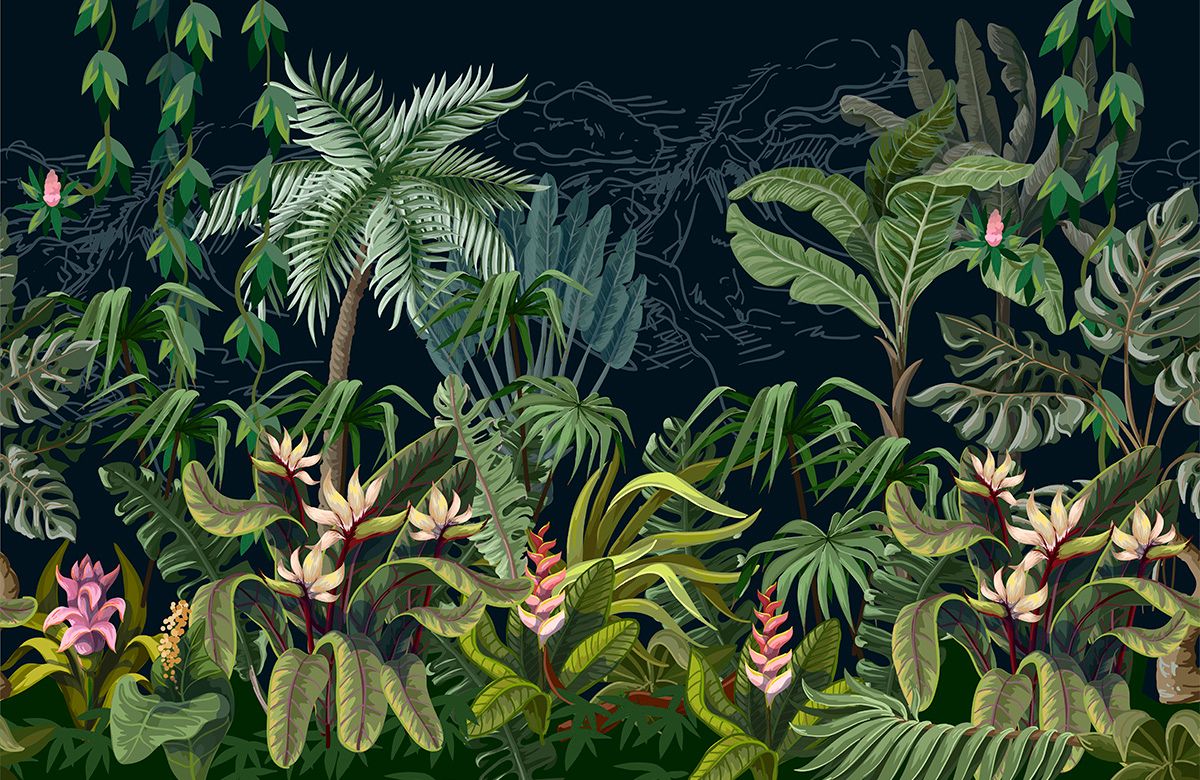 night-jungle-wallpaper-image