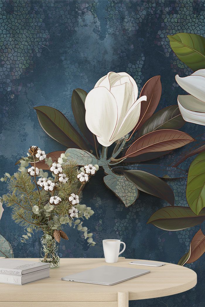 large-flower-wallpaper-for-walls-on-high-wall