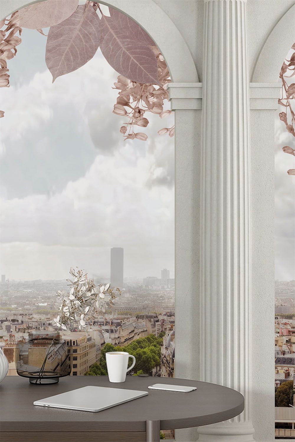 view-of-paris-city-through-arch-pillars-wallpaper-sample