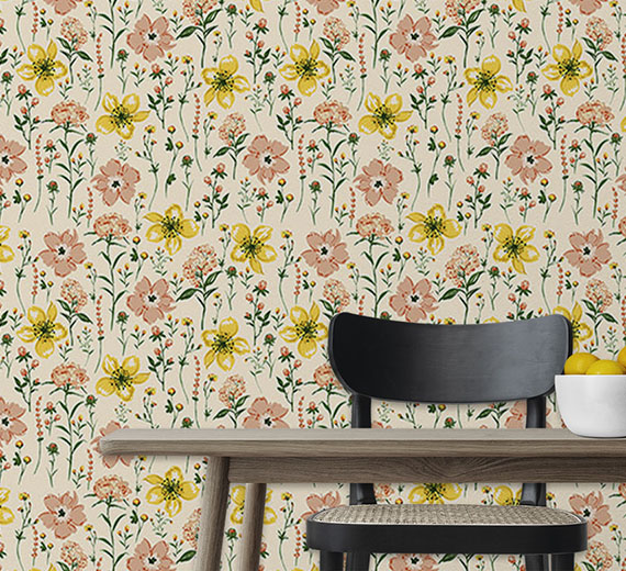 yellow-flower-wallpaper-for-walls-thumb-image