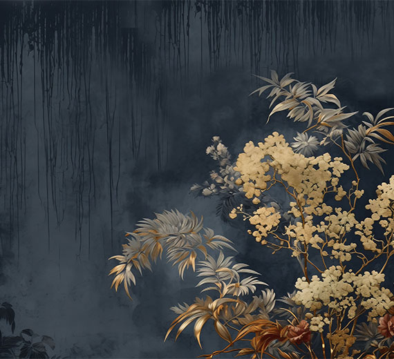 black-grunge-wall-with-garden-plants-thumb